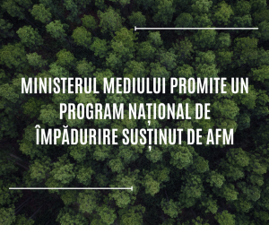 Ministerul Mediului promite un program național de împădurire susținut de AFM, începând de anul viitor, pentru proiectele care nu prind finanțare prin PNRR